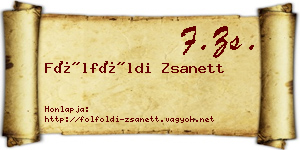 Fölföldi Zsanett névjegykártya